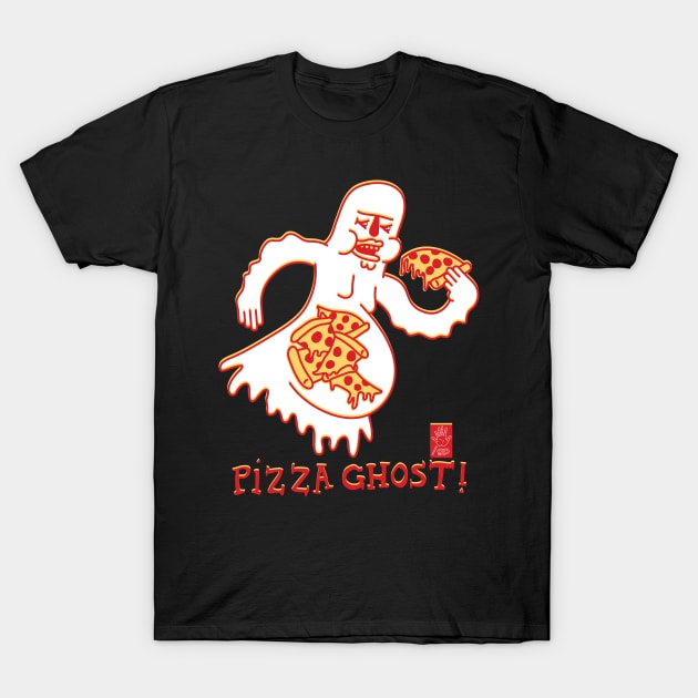 PIZZA GHOST! T-Shirt by glennpretennd